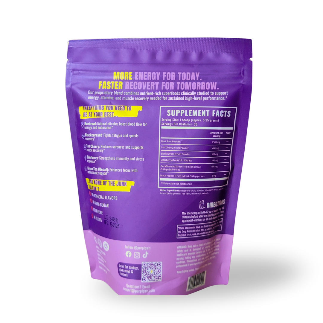 Purpl PWR – Caffeine-Free Energy + Recovery Support